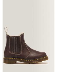 Dr. Martens - 2976 Leonore Ii Faux Fur Lined Grizzly Leather Chelsea Boots - Lyst