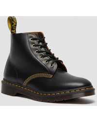 Dr. Martens 101 Vintage Smooth Leather Ankle Boots - Black
