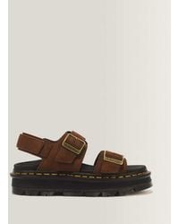 Dr. Martens - Zebzag Nubuck Platform Sandals - Lyst