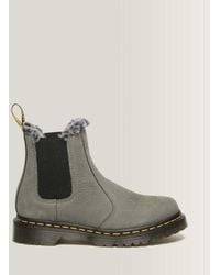Dr. Martens - 2976 Leonore Faux Fur Lined Nubuck Chelsea Boots - Lyst