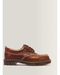 Dr. Martens - Lowell Leather Moc Toe Shoes - Lyst