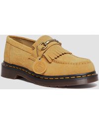 Dr. Martens - Adrian Snaffle Repello Emboss Suede Kiltie Loafers - Lyst