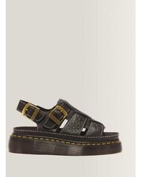 Dr. Martens - Wrenlie Open Toe Nappa Leather Fisherman Platform Sandals - Lyst
