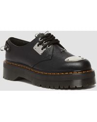 Dr. Martens - 1461 Piercing Milled Nappa Leather Platform Shoes - Lyst