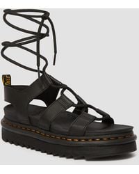 Dr. Martens - Nartilla Hydro Leather Gladiator Sandals - Lyst