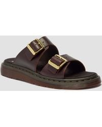 Dr. Martens - Cuero sandalias josef de piel atlas con dos tiras - Lyst