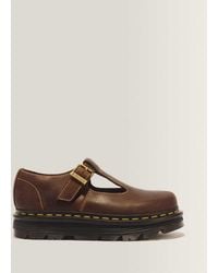 Dr. Martens - Zebzag Crazy Horse Leather Mary Jane Shoes - Lyst