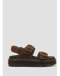 Dr. Martens - Zebzag Crazy Horse Leather Sandals - Lyst
