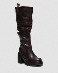 Dr. Martens - Kasey Kinsley Leather Knee High Heeled Boots - Lyst