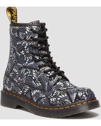 Dr. Martens - 1460 Butterfly Print Suede Lace Up Boots - Lyst