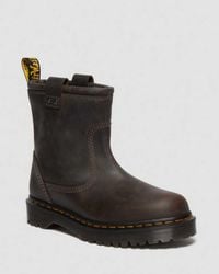 Dr. Martens - Anistone Lo Leather Biker Boots - Lyst