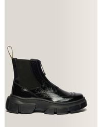 Dr. Martens - Botas chelsea dmxl de piel distressed patent zapatos - Lyst