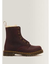 Dr. Martens - 1460 Serena Zip 8 Eye Crazy Horse Leather Boots - Lyst