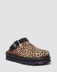 Dr. Martens - Zebzag Leopard Casual Slingback Platform Mules - Lyst