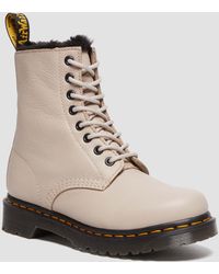 Dr. Martens - 1460 Serena Faux Fur Lined Virginia Lace Up Boots - Lyst