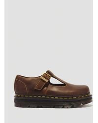 Dr. Martens - Zebzag Crazy Horse Leather Mary Jane Shoes - Lyst