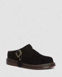 Dr. Martens - Isham Desert Oasis Suede Mules Shoes - Lyst