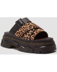 Dr. Martens - Mattison Leopard Slide Sandals - Lyst