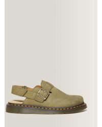 Dr. Martens - Jorge Ii Tumbled Nubuck Leather Slingback Mules - Lyst