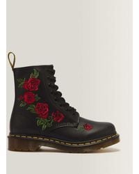 Dr. Martens - 1460 Leather Lace-Up Boots (Decayed Roses) Boots - Lyst