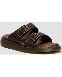 Dr. Martens - Cuero sandalias josef de piel grizzly - Lyst