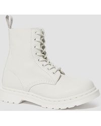dr martens 1460 mono boot white smooth