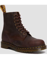Dr. Martens - 1460 Pascal Waxed Full Grain Leather Lace Up Boots - Lyst