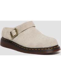 Dr. Martens - Isham Faux Shearling Lined Suede Slingback Mules - Lyst