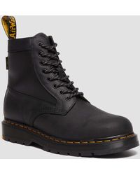 Dr. Martens 1460 Trinity Waterproof Nubuck Ankle Boots in Black for Men |  Lyst