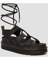Dr. Martens - Nartilla Hydro Leather Gladiator Sandals - Lyst