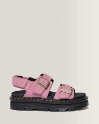 Dr. Martens - Zebzag Suede Platform Sandals - Lyst