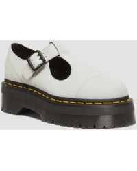 Dr. Martens - Bethan Tumbled Nubuck Leather Platform Mary Jane Shoes - Lyst