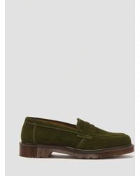 Dr. Martens - Delapre Penny Repello Calf Suede Loafers - Lyst