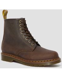 Dr. Martens - 1460 Crazy Horse Boots Dark Brown - Lyst