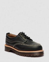 Dr. Martens - Lowell Wild Grain Leather Moc Toe Shoes - Lyst