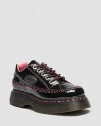 Dr. Martens - Buzz 5-Eye Distressed Patent Leather Shoes - Lyst