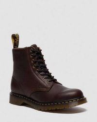 Dr. Martens - 1460 Fleece Lined Grizzly Leather Boots - Lyst