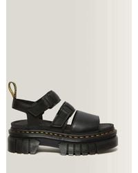 Dr. Martens - Ricki Leather 3-strap Platform Sandals - Lyst