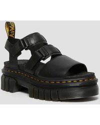 Dr. Martens - Ricki Leather 3-strap Platform Sandals - Lyst