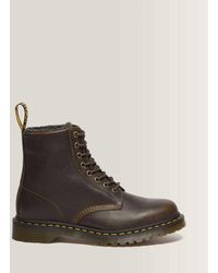 Dr. Martens - 1460 Faux Fur Lined Grizzly Leather Lace Up Boots - Lyst