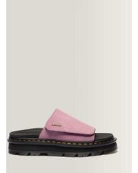 Dr. Martens - Zebzag Suede Platform Slides - Lyst