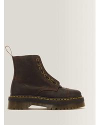 Dr. Martens - Sinclair Crazy Horse Leather Platform Boots - Lyst
