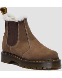 Dr. Martens - Stivaletti chelsea platform 2976 bex foderati - Lyst