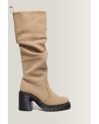 Dr. Martens - Kasey Suede Knee High Heeled Boots - Lyst