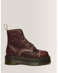 Dr. Martens - Cuero botas con plataforma sinclair de piel flower grizzly zapatos - Lyst