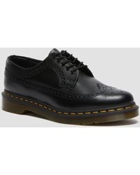 Dr. Martens - 3989 Yellow Stitch Smooth Leather Brogue Shoes - Lyst