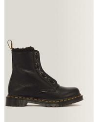 Dr. Martens - 1460 Serena Zip 8 Eye Milled Nappa Leather Boots - Lyst
