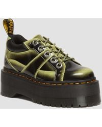 Dr. Martens - 5-eye Max Distressed Leather Platform Shoes - Lyst