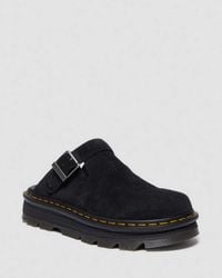 Dr. Martens - Zebzag Suede Casual Slingback Platform Mules - Lyst