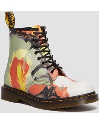Dr. Martens - 1460 Tate 'volcanic Flare' Leather Lace Up Boots - Lyst